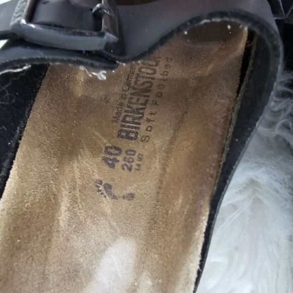 BIRKENSTOCK Arizona Birko-Flor Slide Sandal SIZE (40) W 9 BLACK - Picture 5 of 10